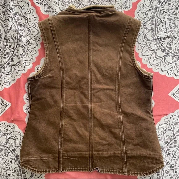 Dark Brown Carhartt Duck Vest